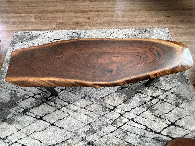 Thumbnail: Live Edge Black Walnut Bench