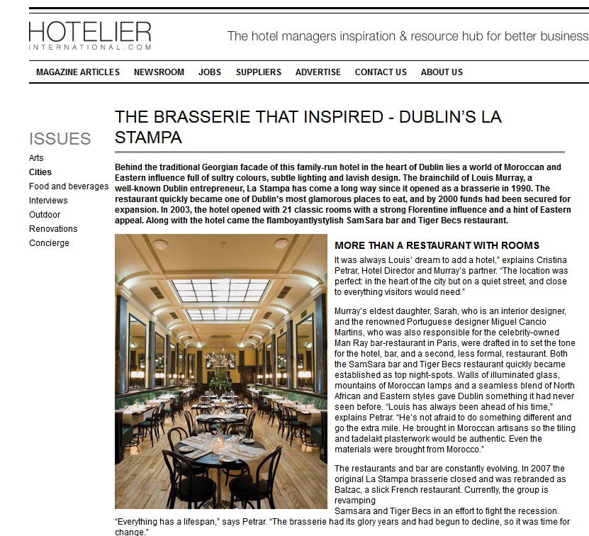 The Brasserie that Inspired
