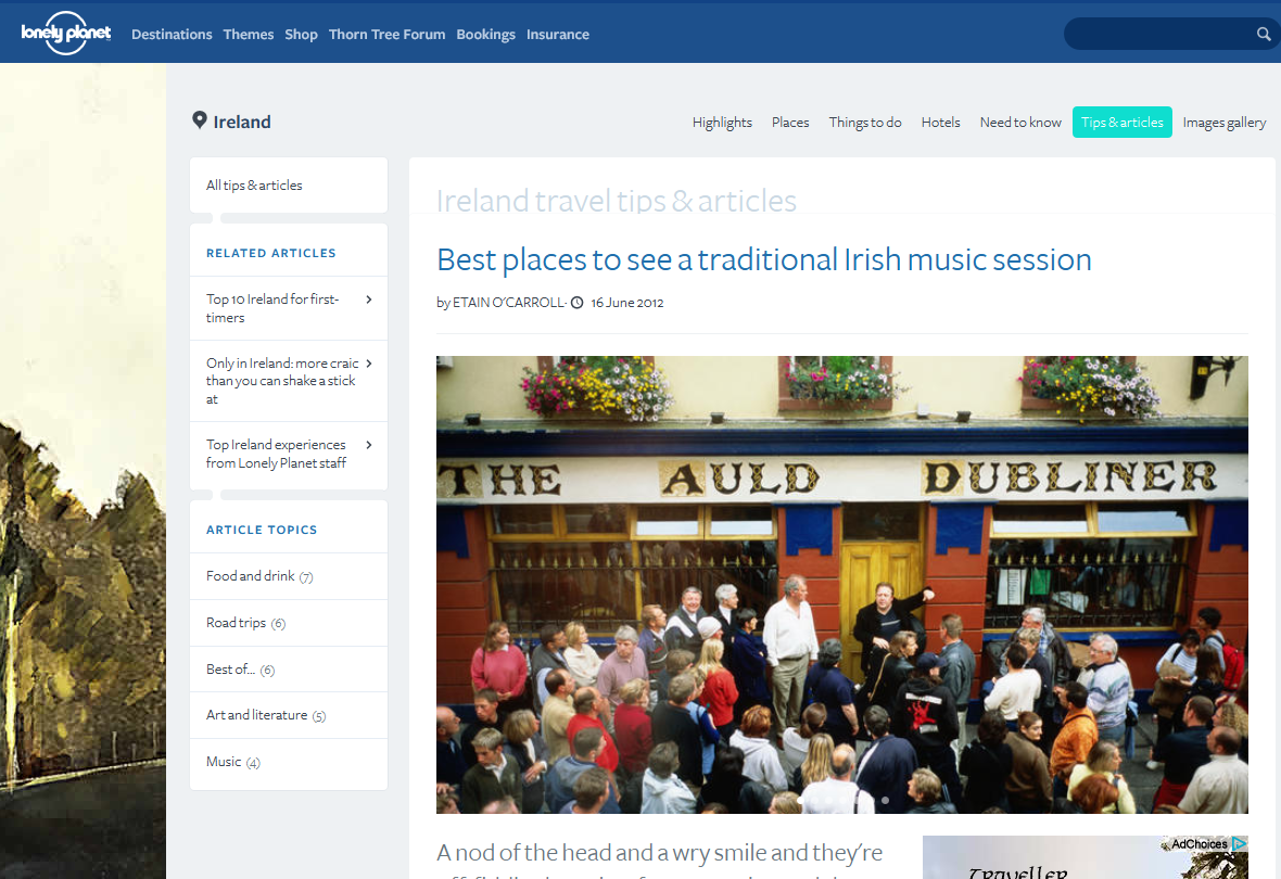 Traditional Music in Ireland
