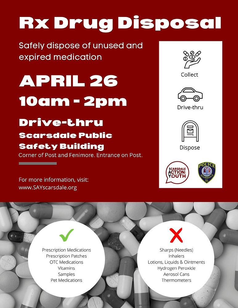 April 26: Rx Drug Disposal