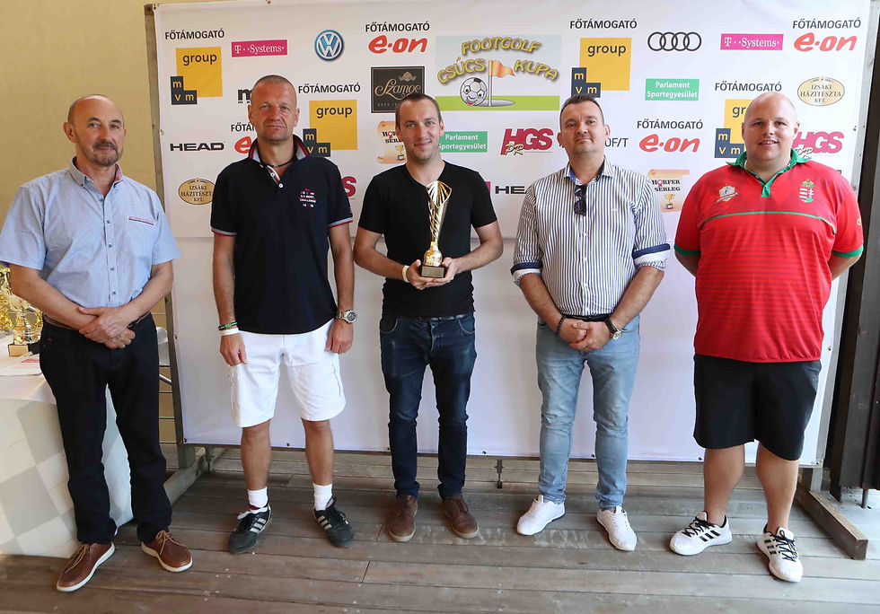 A győztes Szabó Gergő és a díjátadók