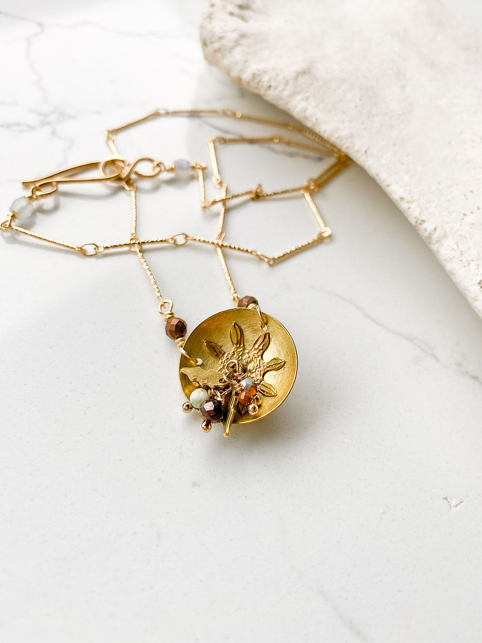 Thumbnail: Diatom Cluster Cup Necklace #2