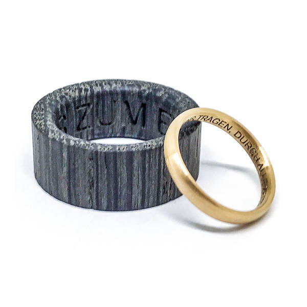 Platin und Gold bei Trauringen