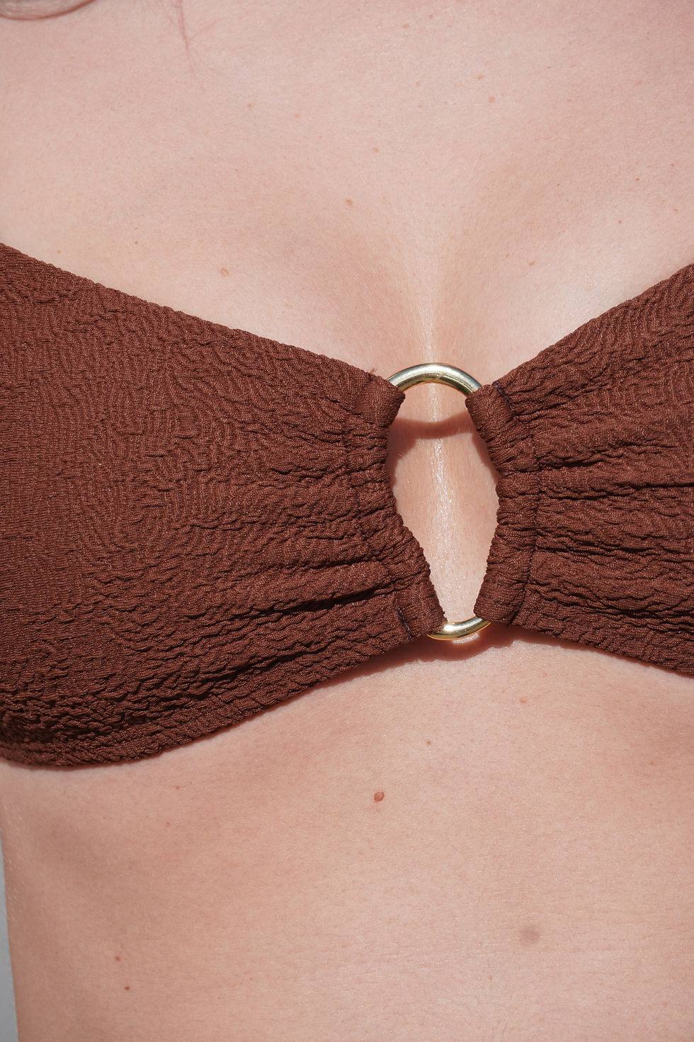 Miniatura: Top mocha jacquard textura 