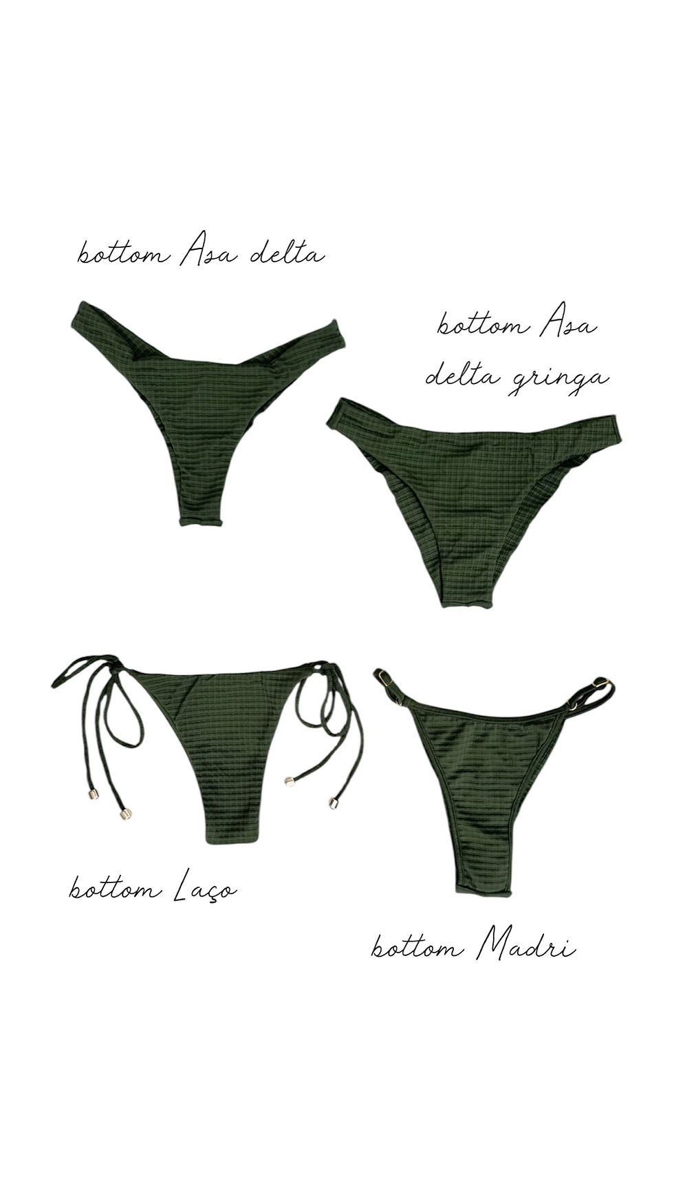 Bottom army green textura