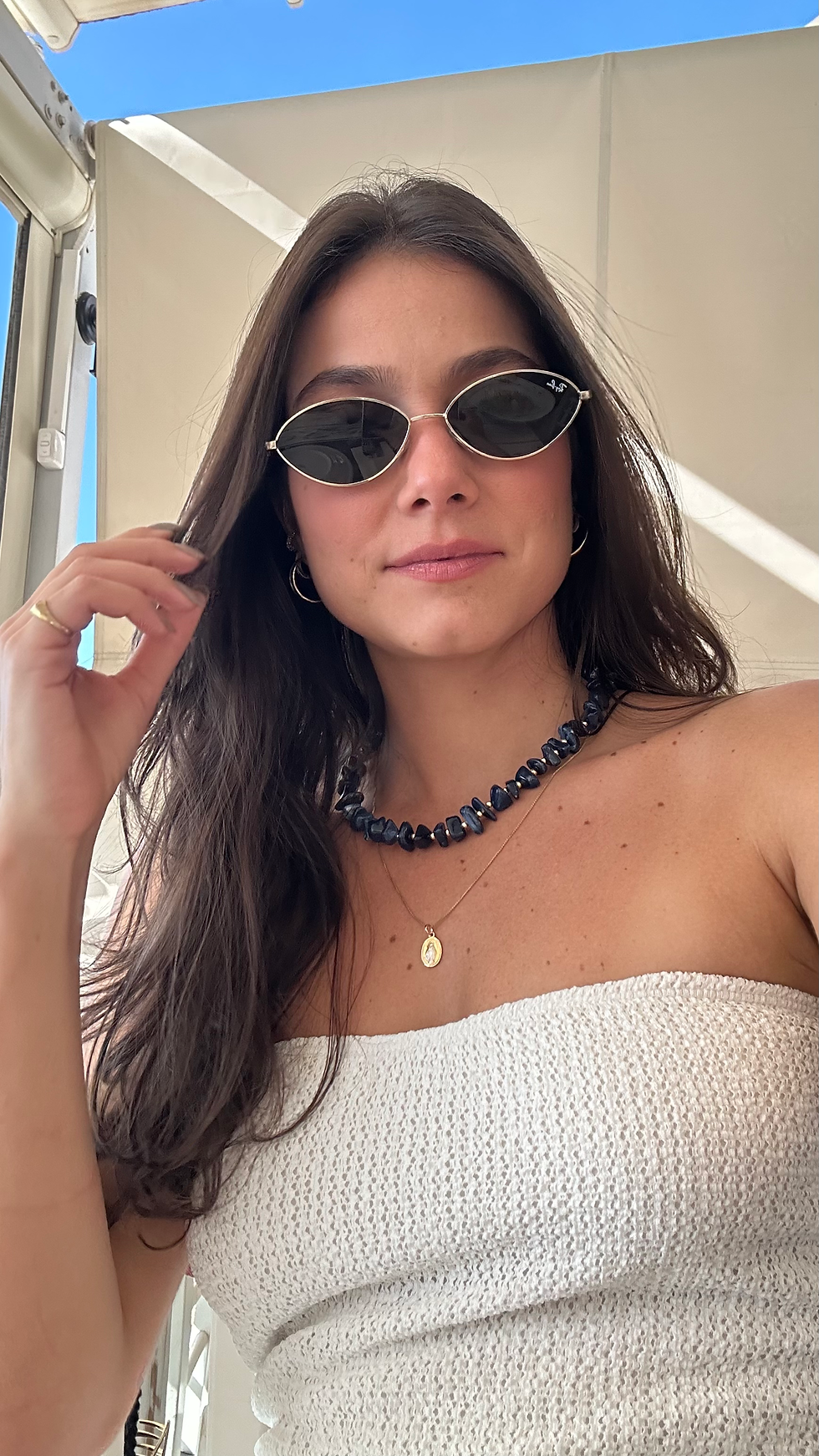 Miniatura: Vestido Catarina off-white malha tricot