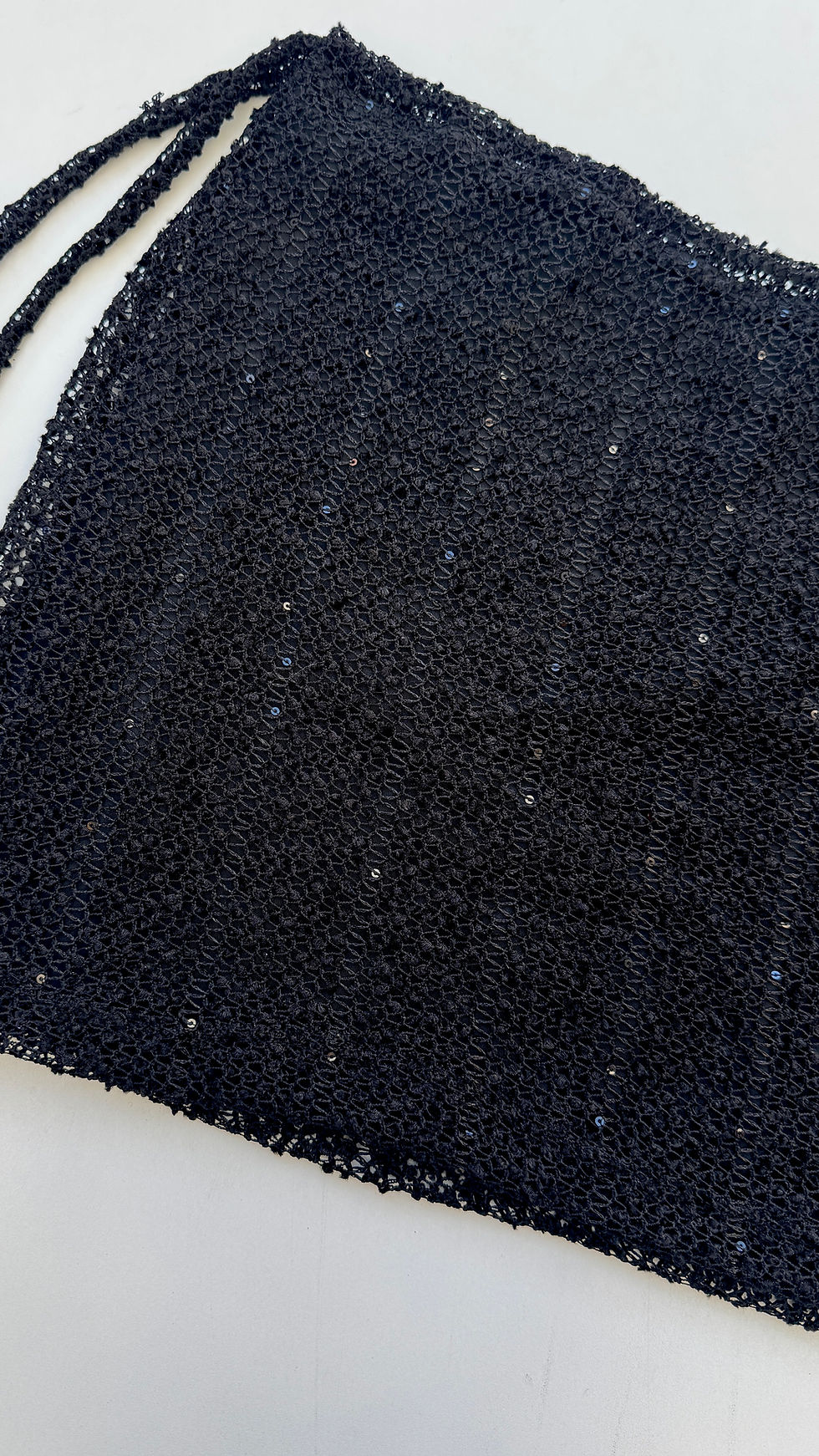 Miniatura: Saia Tati curta preto shine renda 