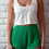 Miniatura: Short Mila verde tricot 