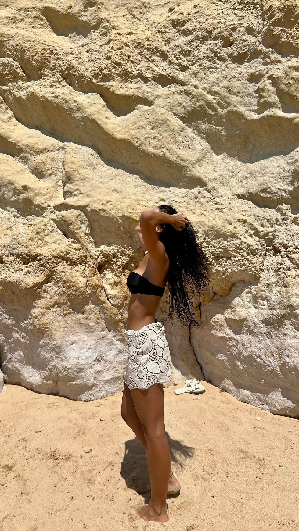 Miniatura: Saia Alice bege crochet 