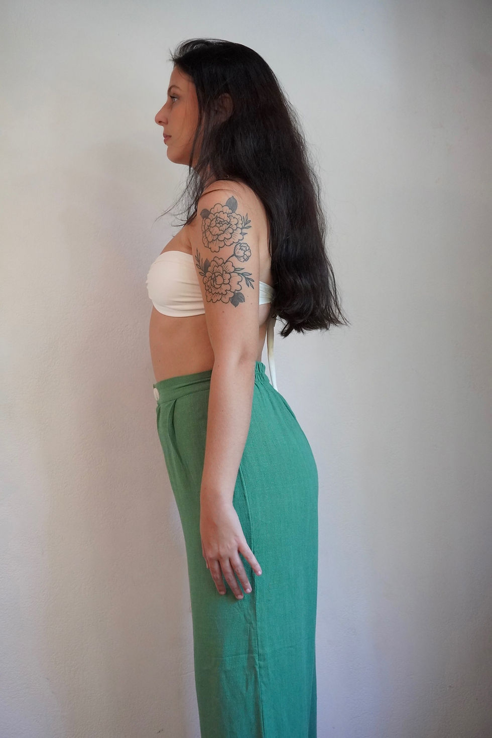 Miniatura: Pantalona Elis verde linho