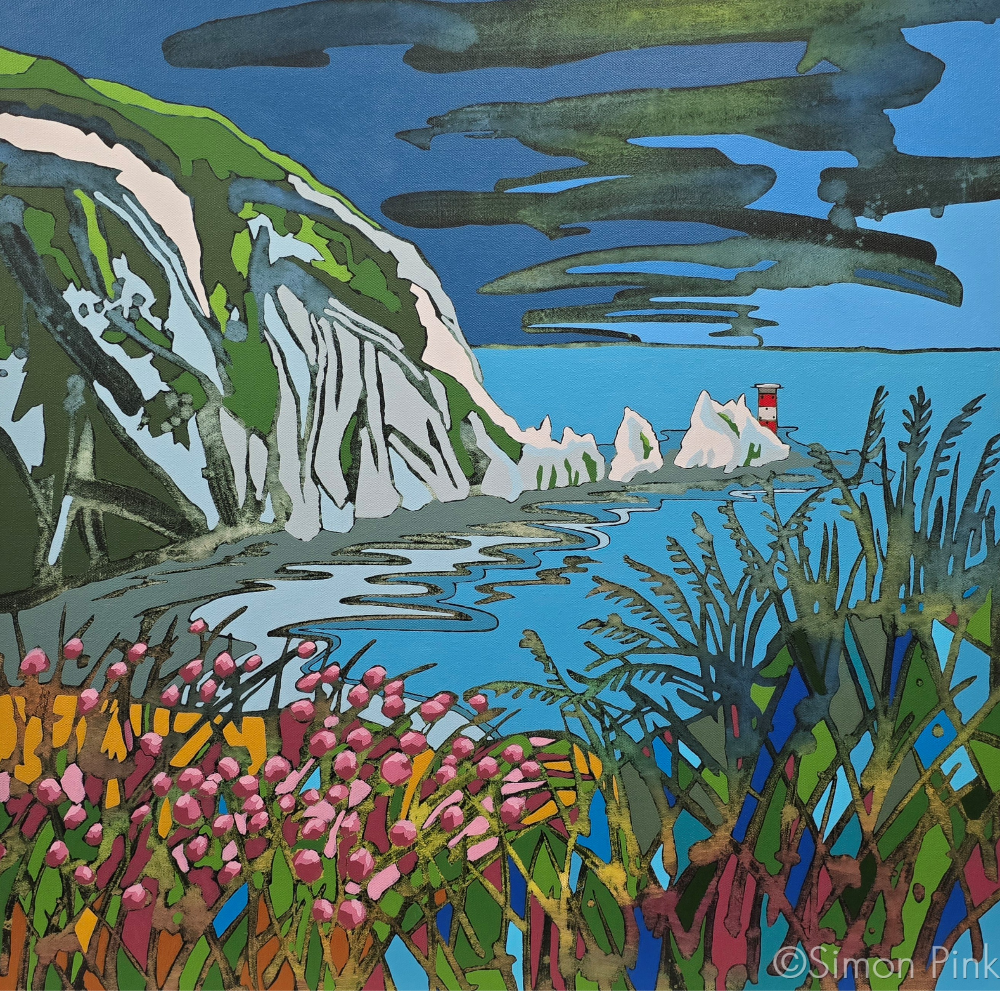 The Needles Lighthouse - Giclée print 35cm x 35cm