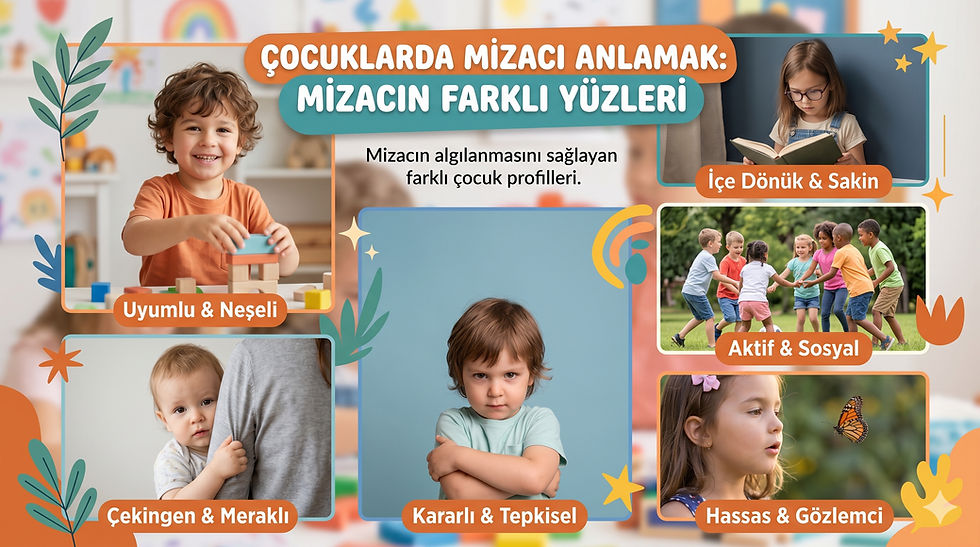 Farklı mizaçlarda çocuklar