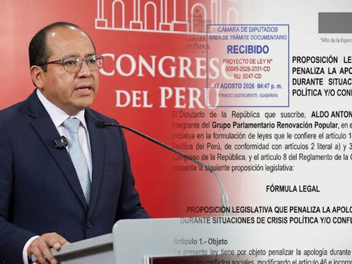 RENOVACIÓN POPULAR PRESENTA PROYECTO DE LEY QUE CASTIGA CON HASTA SEIS AÑOS DE CÁRCEL LA APOLOGÍA DURANTE CRISIS POLÍTICAS