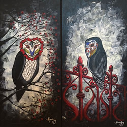 Glow in the dark owls