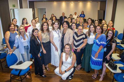 participantes do café de negócios
