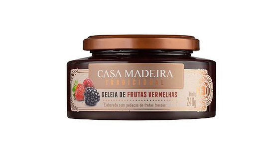 Geleia Tradicional de Frutas Vermelhas 240g Casa Madeira