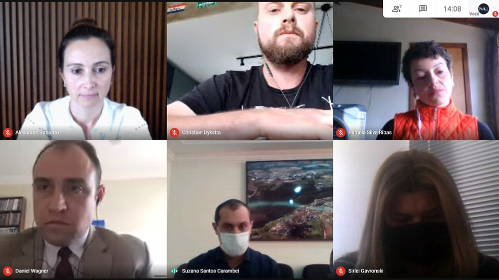 imagem da reunião via Google Meeting