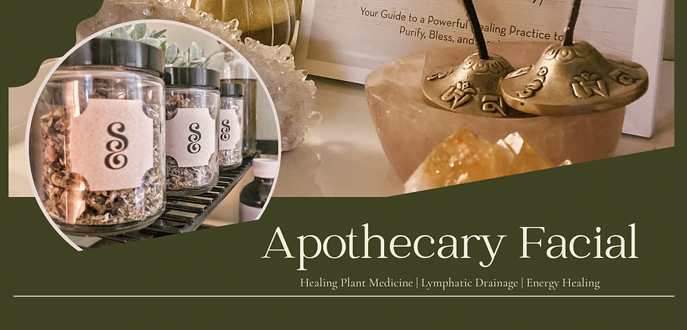 Sara Elizabeth Skincare Apothecary Facial, Sacred Beauty Alchemy Holistic Facials, Holistic Esthetician, Energy Healing Facialist, Herbal Apothecary Facial