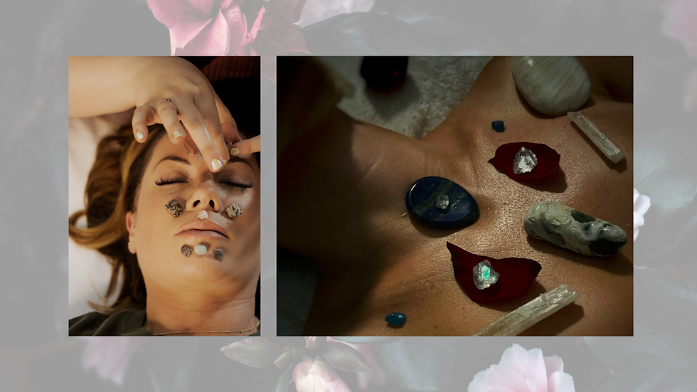 Enjoy a Crystal Facial at Sacred Beauty Alchemy in Bankers Hill. Combining holistic wellness and modern skincare with Circadia products for a rejuvenating and spiritually uplifting holistic facial and energy healing