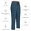 Thumbnail: Wide-leg teddy joggers (navy blue)