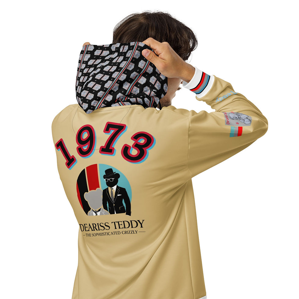 Thumbnail: Teddy Print hoodie Regular 
