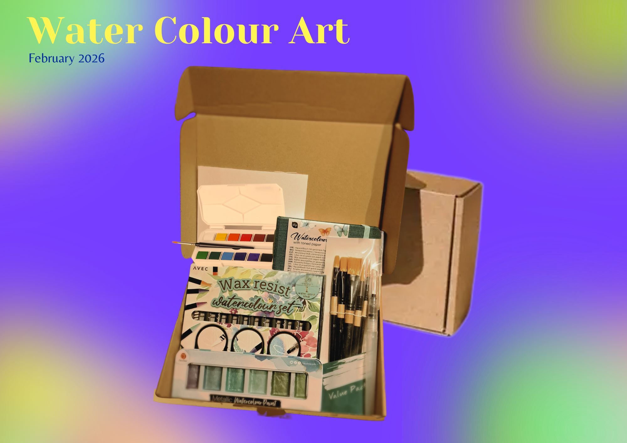 Water Colour Painting Art Box