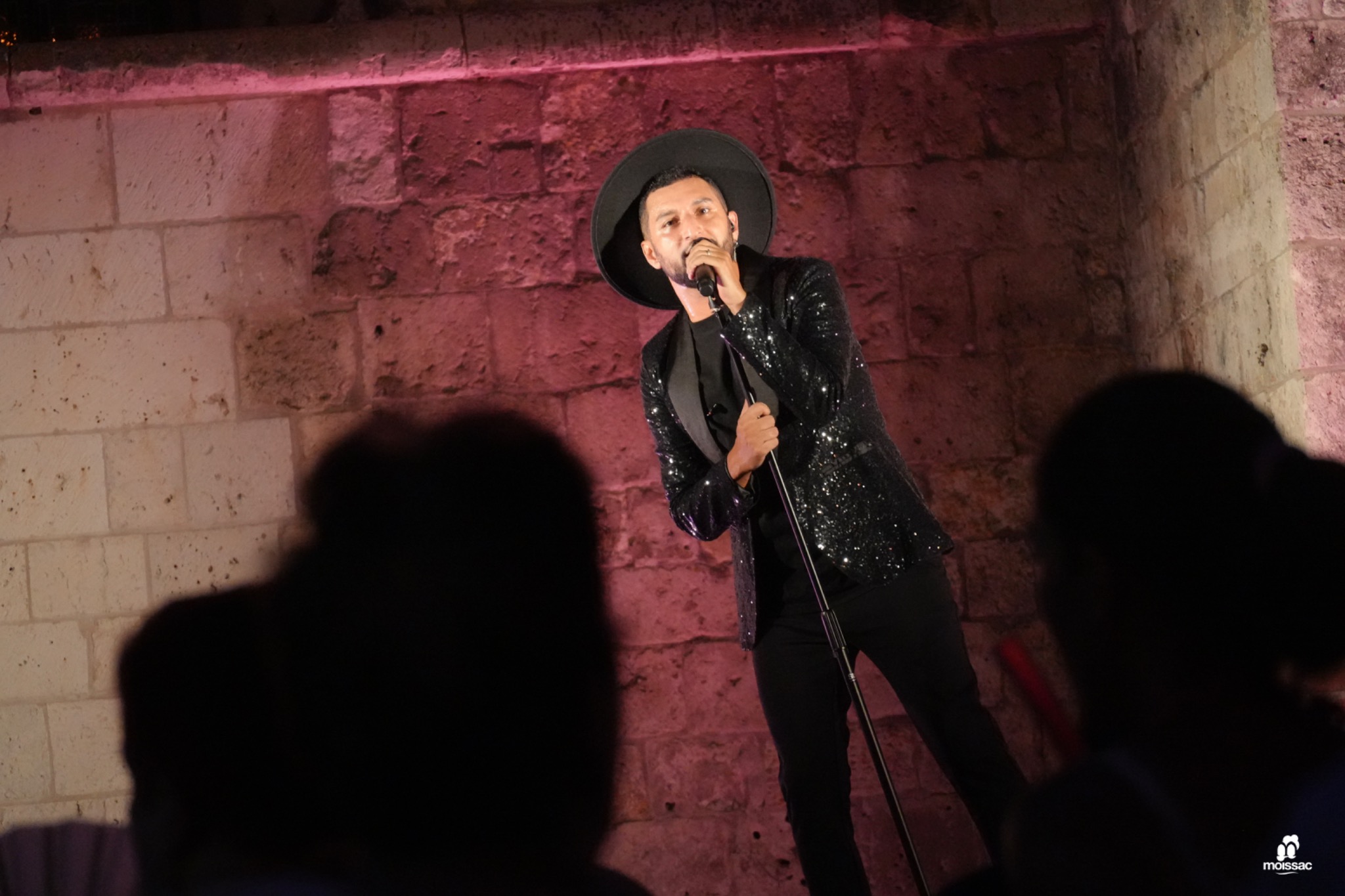 Chanteur sur scène