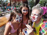 Maquillage sur visage