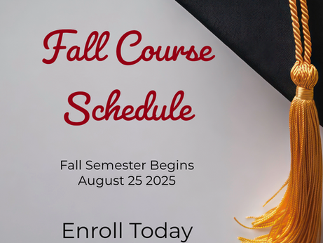 Fall 2025 Class Schedule
