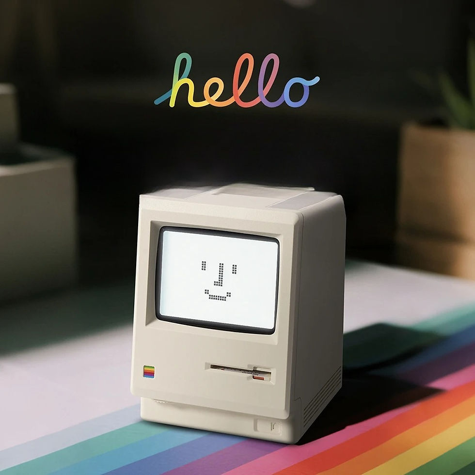 Thumbnail: Retro Macintosh Alarm Clock A Classic Desktop Ornament with A Digital Clock Desi