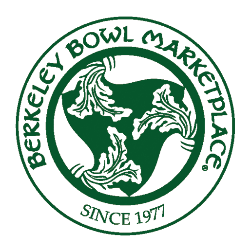 Berkley Bowl Marketplace with a stylized leaf or plant emblem, symbolizing an eco-focused or organic brand