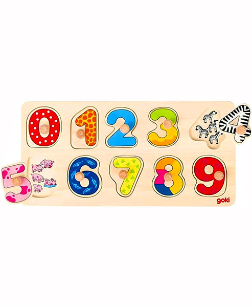 Puzzles chiffres en bois (maths)