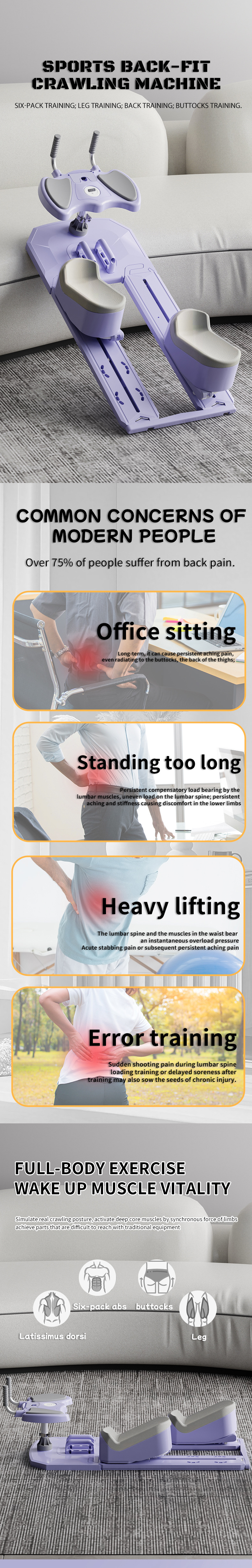 Thumbnail: Climbing Crawler Machine Home Gym Cardio Fitness for Weight Loss Full Body Slimm
