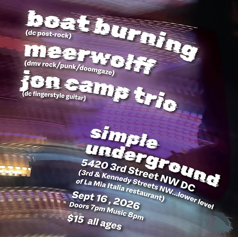 Meerwolff / Boat Burning / Jon Camp Trio