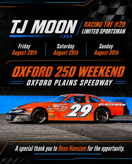 Oxford 250 announcement TJ Moon