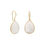 Thumbnail: 14 Karat Gold Plated Rainbow Moonstone Earrings