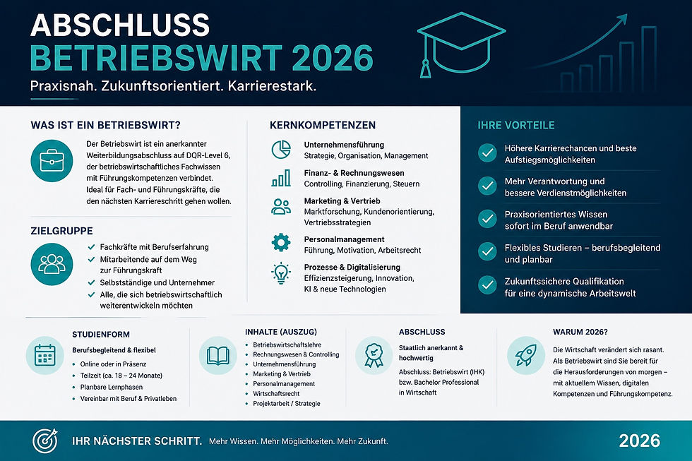 Meine Thesis: Abschluss Betriebswirt