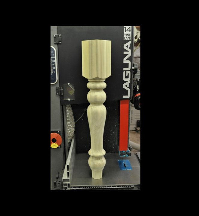 Thumbnail: Hardwood Chunky Farmhouse Dining Table Legs (Set of 4 legs)