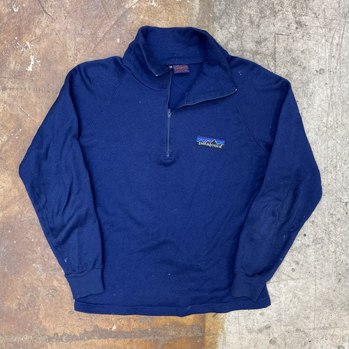 blue patagonia quarter zip
