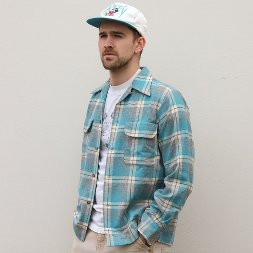 50s LEVI’S loop color plaids wool shirt 50s LEVI'S loop color plaids wool shirt Vintage 1950's Styled by