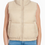 Thumbnail: Nylon High Neck Faux Down Puffer Vest