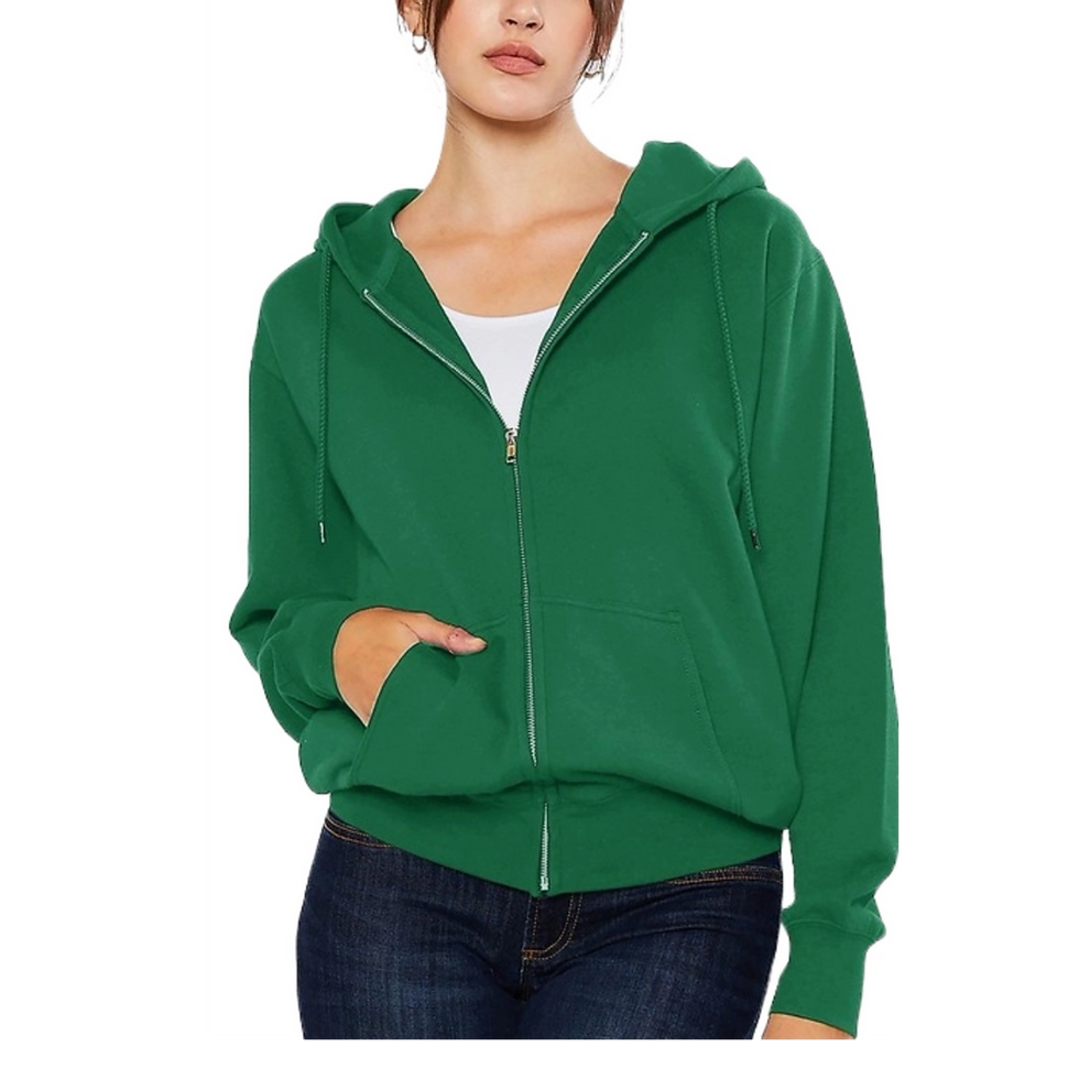 Thumbnail: Oversized Fleece Boyfriends Fit Zip Up Jacket