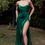 Thumbnail: Corset Cowl Satin Gown