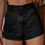 Thumbnail: Women's Flower Print Summer Denim Shorts