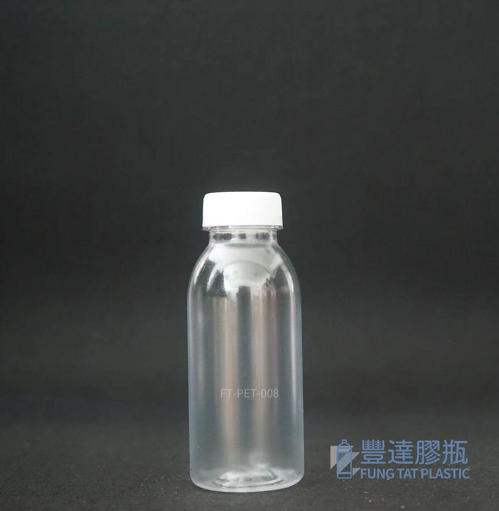 高品質透明清澈的食品級PET塑料瓶，展示產品原始色澤。
