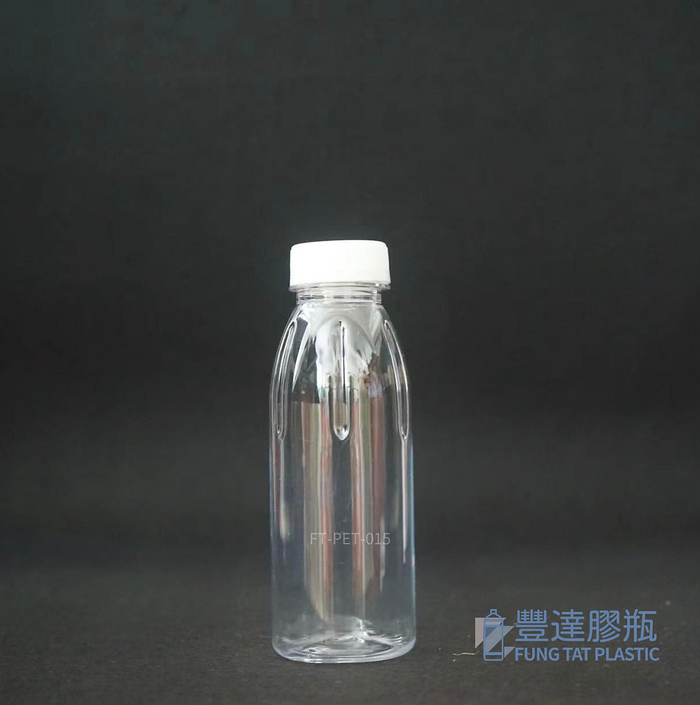 高品質透明清澈的食品級PET塑料瓶，展示產品原始色澤。