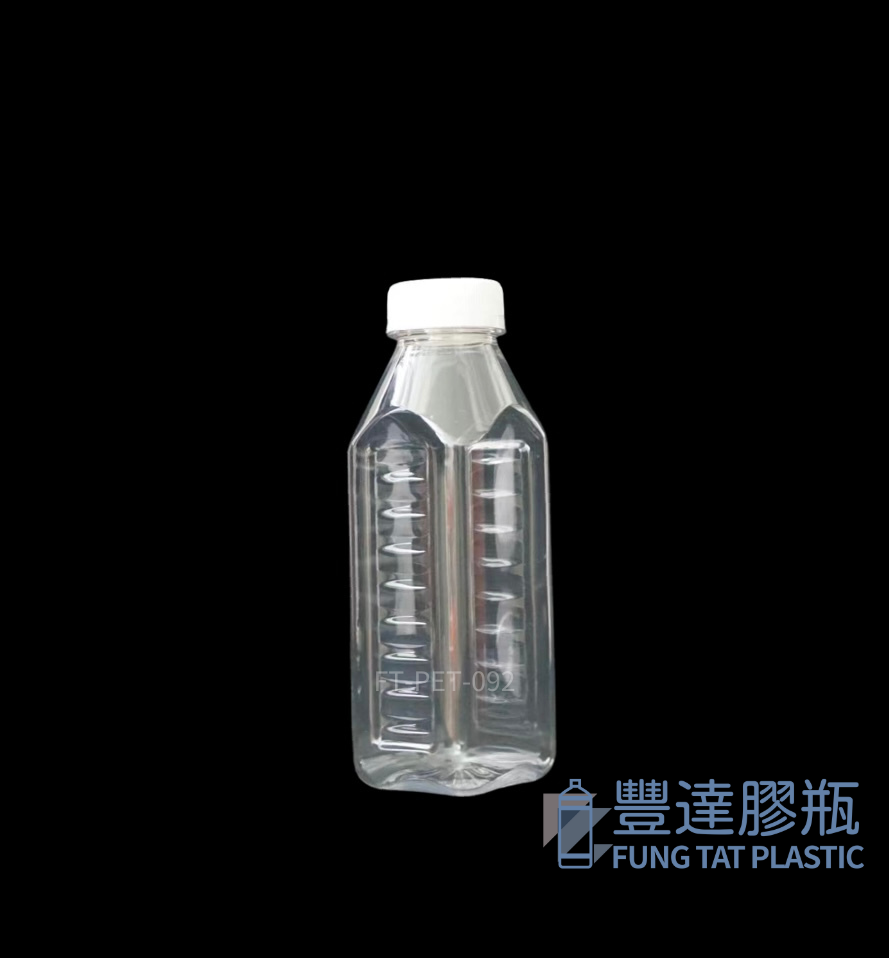 高品質透明清澈的食品級PET塑料瓶，展示產品原始色澤。