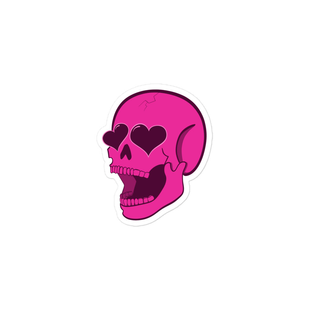 Dopamine Skull - Die Cut Sticker - 6.5x8 cm