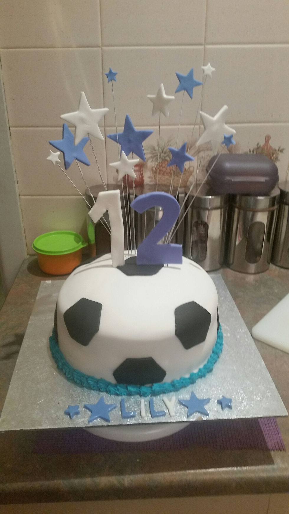 12th birthday soccer ball cake