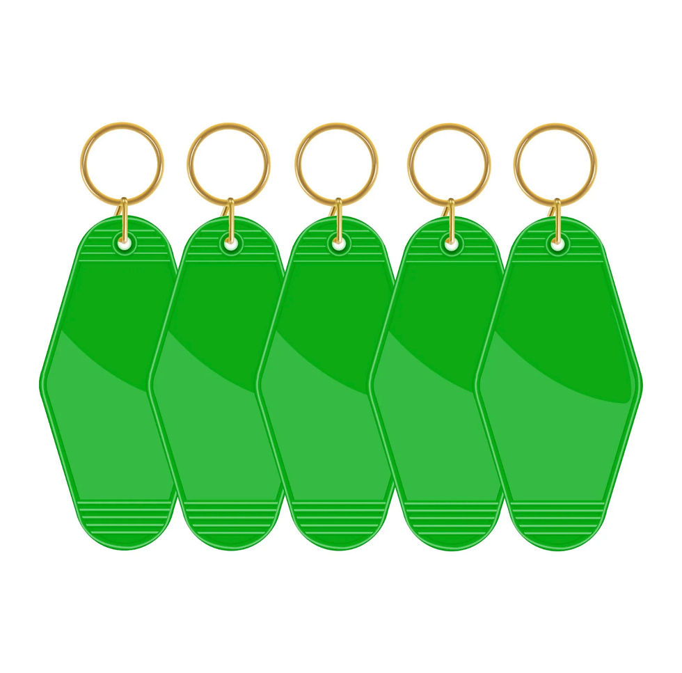 Grass Green Motel Keychain - pack of 5